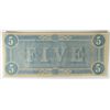 Image 2 : 1864 $5 CONFEDERATE STATES OF AMERICA NOTE
