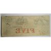 Image 2 : 1855 $5 VALLEY BANK OF MARYLAND NOTE