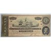 Image 2 : 1864 $20 CONFEDERATE STATES OF AMERICA NOTE PMG 50