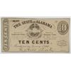 Image 1 : 1863 TEN CENT STATE OF ALABAMA NOTE