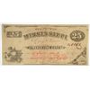 Image 1 : 1864 TWENTY-FIVE CENT STATE OF MISSISSIPPI NOTE