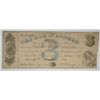 Image 1 : 1862 $3 STATE OF MISSISSIPPI NOTE