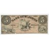 1859 $5 BANK OF ST. JOHNS, FL