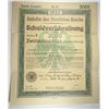 Image 2 : 1922 2000 mark germany certificate and 1922 germany 40 marks sheet