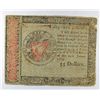 Image 1 : 1779 COLONIAL BEARER $55 REDEEM NOTE VG RARE