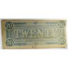 Image 2 : 1864 $20 CONFEDERATE STATES OF AMERICA NOTE