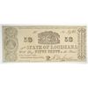 Image 1 : 1864 FIFTY-CENT STATE OF LOUISIANA NOTE