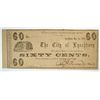 Image 1 : 1862 SIXTY CENT CITY OF LYNCHBURG, VA NOTE