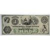 Image 1 : 1862 $3 SOMERSET & WORCESTER BANK NOTE