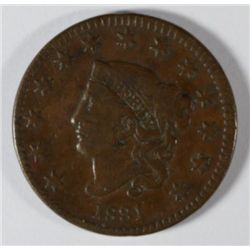 1831 LARGE CENT, F/VF