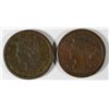 Image 1 : 1843 LARGE CENT GOOD & 1844 GOOD