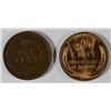 Image 2 : 1909 INDIAN CENT, VF/XF & 1909 VDB LINCOLN WHEAT CENT, UNC,