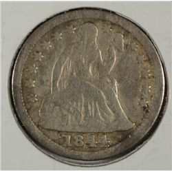 1844 Seated Liberty dime F/VF VERY SCARCE  DATE