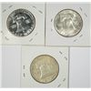 Image 2 : 2  1955 Franklin half $ AU-- MS63 and a GEM 55 proof est $90-$100
