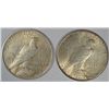 Image 2 : 1923-P AND 1923-D NICE CIRCULATED PEACE SILVER  DOLLARS