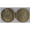 Image 4 : 1923-P AND 1923-D NICE CIRCULATED PEACE SILVER  DOLLARS