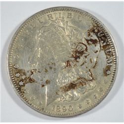 1890-CC MORGAN DOLLAR AU55 OBV. TONE