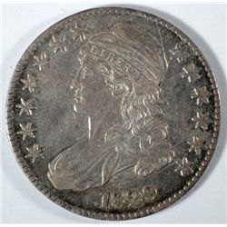 1829  Bust half $  ALL ORIGINAL TONED LUSTEROUS XF/AU