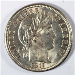 1911   Barber dime  MS63  NICE est $190-$200