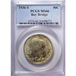 1936S  Bay Bridge half $ PCGS66   est $350-$375