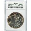 Image 1 : 1900 O/CC MORGAN DOLLAR ANACS MS 63  LIGHT TONING