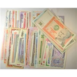 ( 100 ) DIFFERENT WORLD BANK NOTES, MANY  INTERESTING PIECES IN THIS LOT