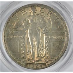 1924 STANDING LIBERTY QUARTER CH BU + ORIGINAL