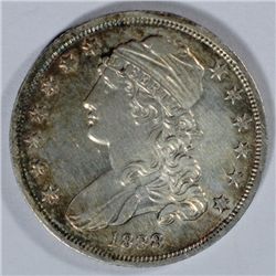 1838 BUST QUARTER AU+ NICE