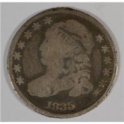 1835 BUST DIME, GOOD