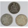 Image 1 : 1877, 1883, AND 1887, SEATED DIMES