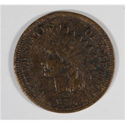 1873 INDIAN HEAD CENT, VG, DAMAGED