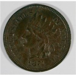 1874 INDIAN HEAD CENT, VF