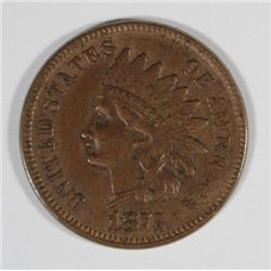 1875 INDIAN HEAD CENT, VF