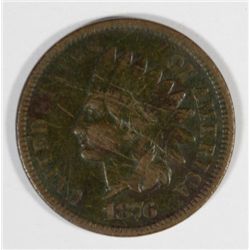 1876 INDIAN HEAD CENT, FINE ( damaged )