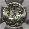 Image 2 : 1943-S MERCURY DIME, NGC MS-65 GEM