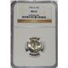 Image 1 : 1945-D MERCURY DIME, NGC MS-65 GEM