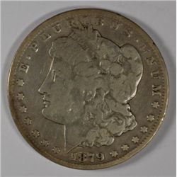 1879-CC MORGAN SILVER DOLLAR, VG