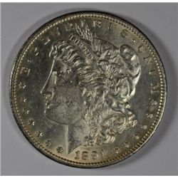 1891-CC MORGAN SILVER DOLLAR, MS-63 ORIGINAL