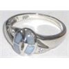 Image 1 : STERLING SILVER AUSTRALIAN 4 TOTAL OPAL RING STAMPED *.925* BEAUTIFUL NEW CONDITION!!