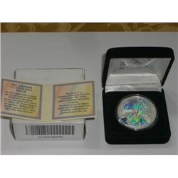 2004 SILVER EAGLE LIMITED MINTED *HOLOGRAM* SILVER EAGLE COMES IN ORIGINAL BOX/PACKAGE WITH COA!!