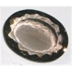 28.85 CARAT *HUGE* SMOKY TOPAZ *OVAL CUT/POLISHED & FACETED*!! GEMSTONE CAME OUT OF SAFE!!
