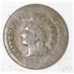 1884 RARE KEY DATE INDIAN HEAD PENNY RED BOOK VALUE IS $6.00+ *NICE GOOD GRADE U.S. PENNY*!!