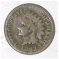 1883 INDIAN HEAD PENNY RED BOOK VALUE IS $5.00+ *NICE GOOD GRADE U.S. PENNY*!!