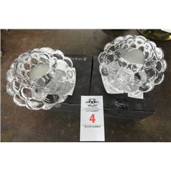 2 Orrefors Crystal Candle Holder - 2 Times the Money