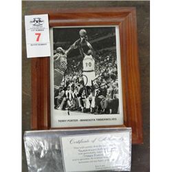 Autographed Photo Terry Porter
