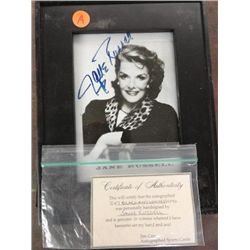 Autographed Photo Jane Russell