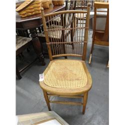 Early Oak Cane Seat Chair