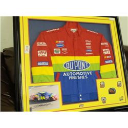 Jeff Gordon Framed Jacket With #24 Car Picture - 41 x 44 Frame Size