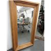 Image 1 : Large Knotted Pine Framed Mirror 37" x 68 1/2" Frame Size