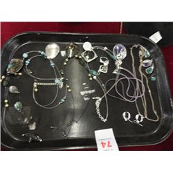 Tray Lot Fashion Necklace & Earrings